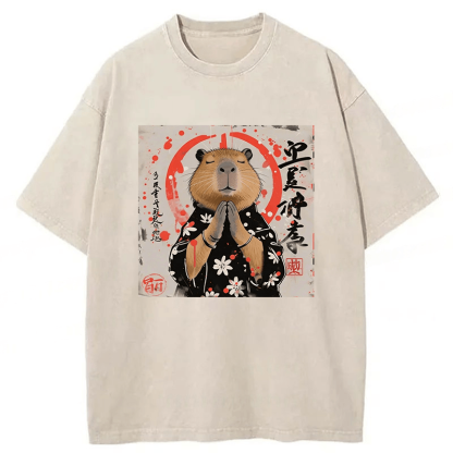 Tokyoviva Capybara Washed T-shirt