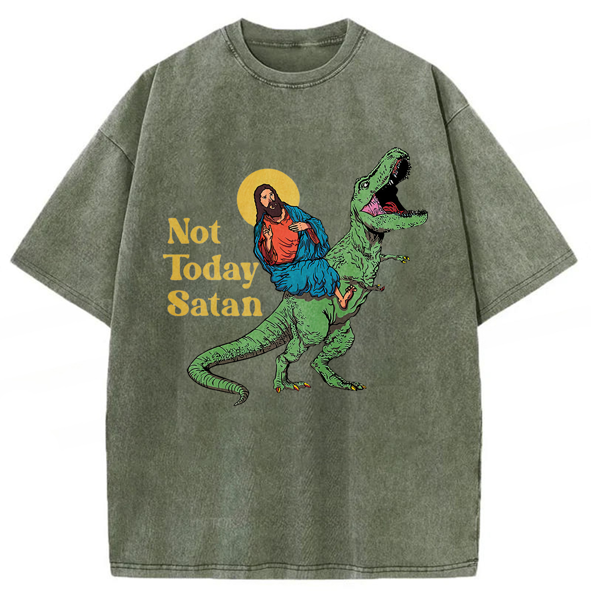Tokyoviva Not Today Satan Washed T-shirt