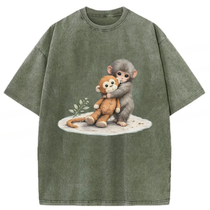 Tokyoviva Baby Monkey Punch Washed T-shirt