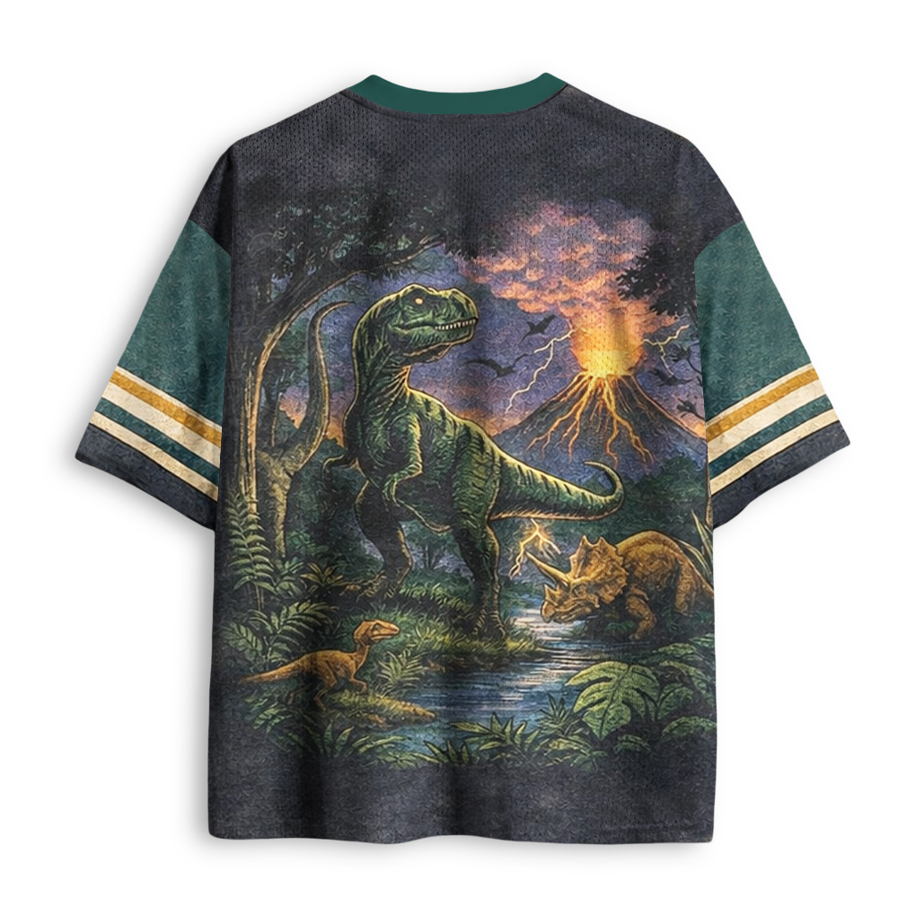 Baddiecat Jurassic Dinosaur Mesh Jersey