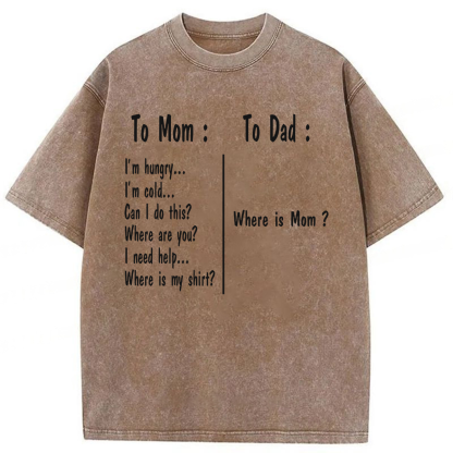 Tokyoviva Funny Family Humor Washed T-shirt