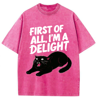 Tokyoviva Roaring Black Cat Washed T-shirt