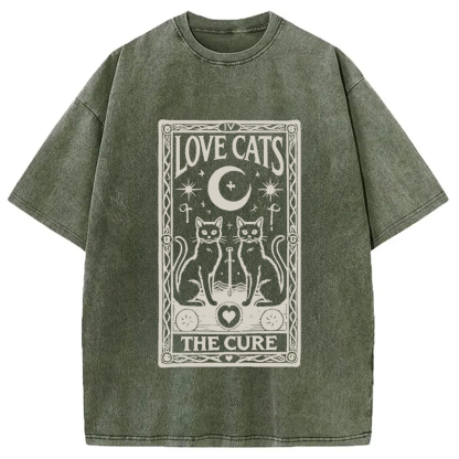 The Cure - Love Cats Washed T-Shirt