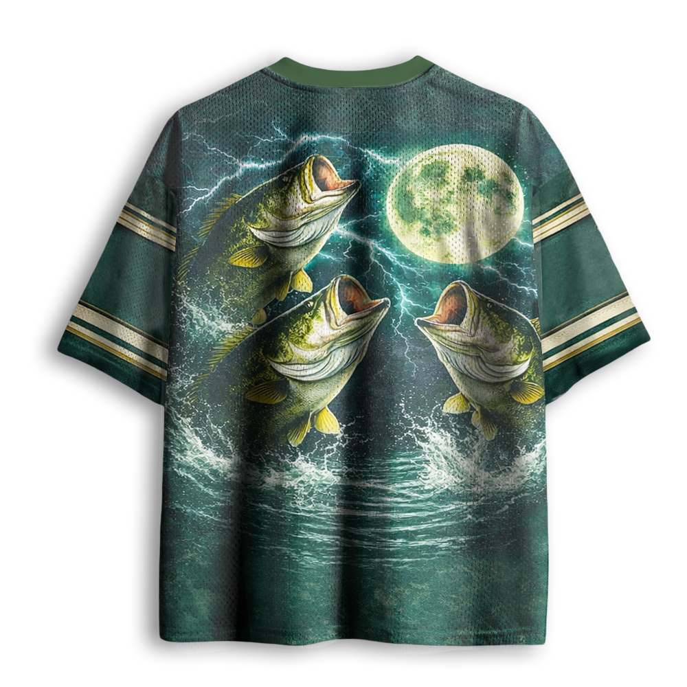 Baddiecat Bass Fish Moon Mesh Jersey