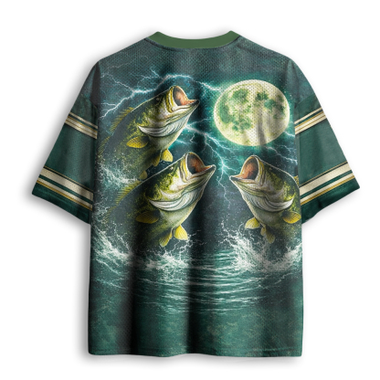Baddiecat Bass Fish Moon Mesh Jersey