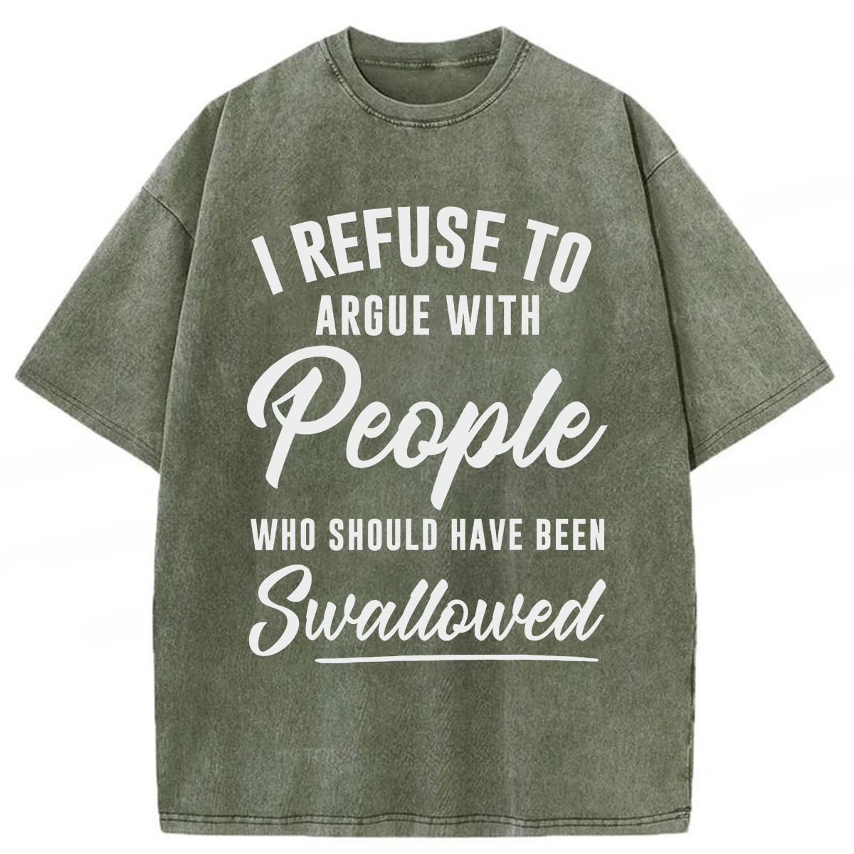 Tokyoviva I Refuse To Argue With People Washed T-shirt