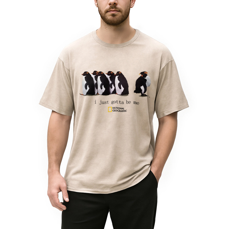 I Just Gotta Be Me Penguins Washed T-Shirt