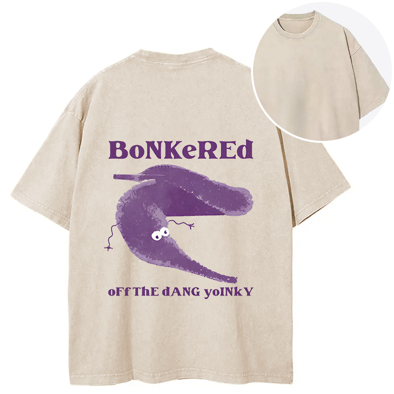 Bonkered of The Dang Yoinky Back Washed T-Shirt