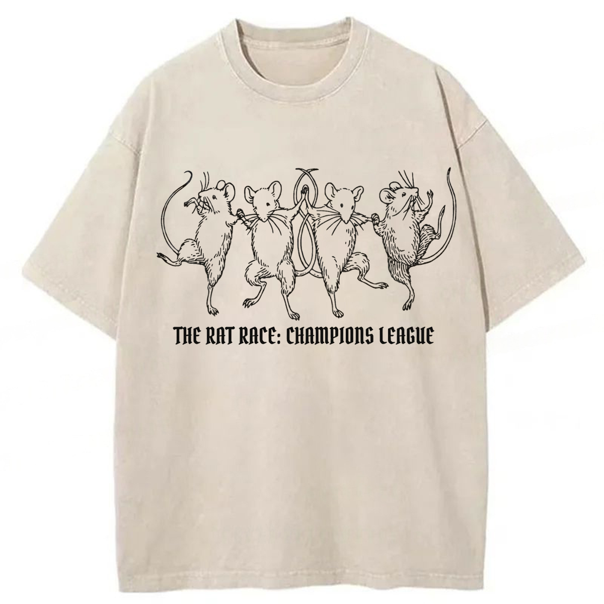 Tokyoviva Dancing Rats Washed T-shirt