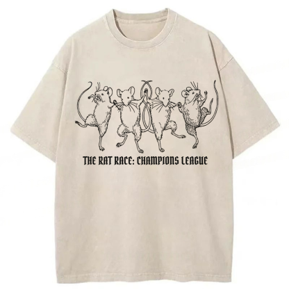 Tokyoviva Dancing Rats Washed T-shirt