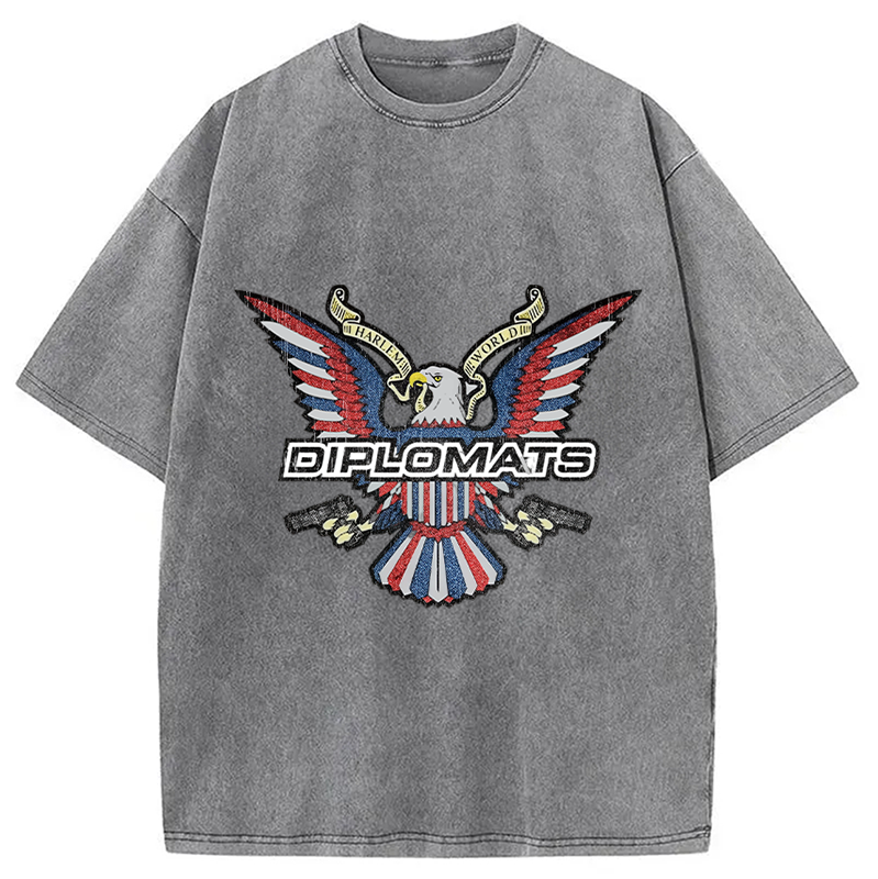 Retro Dipset Diplomats Logo Washed T-Shirt