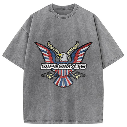 Retro Dipset Diplomats Logo Washed T-Shirt