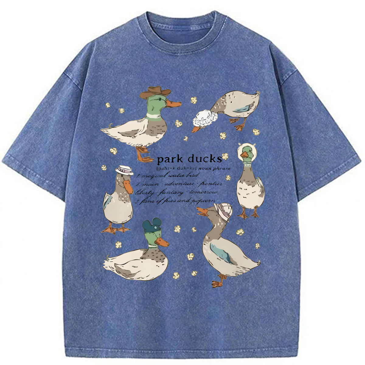 Tokyoviva Park Ducks Washed T-shirt