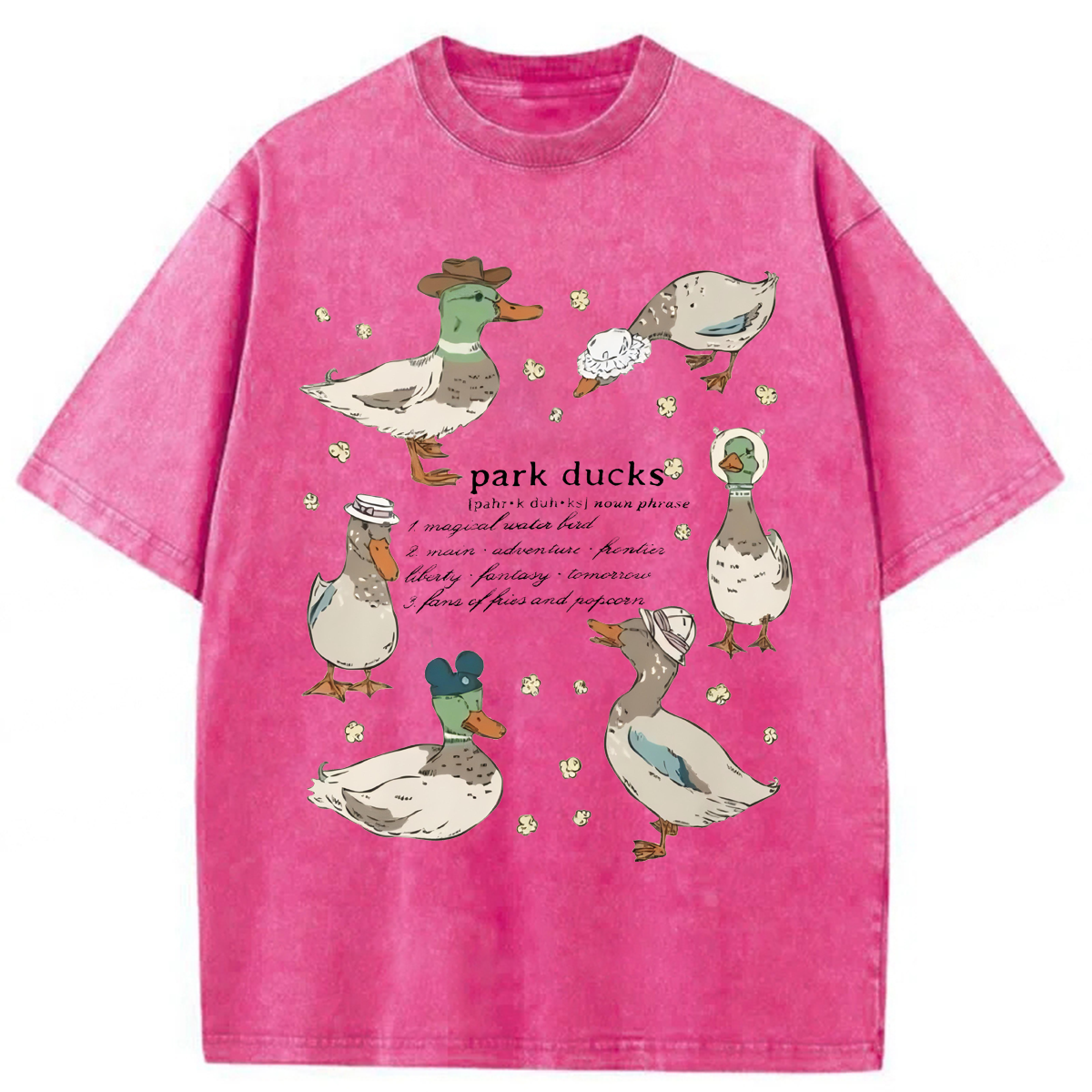 Tokyoviva Park Ducks Washed T-shirt