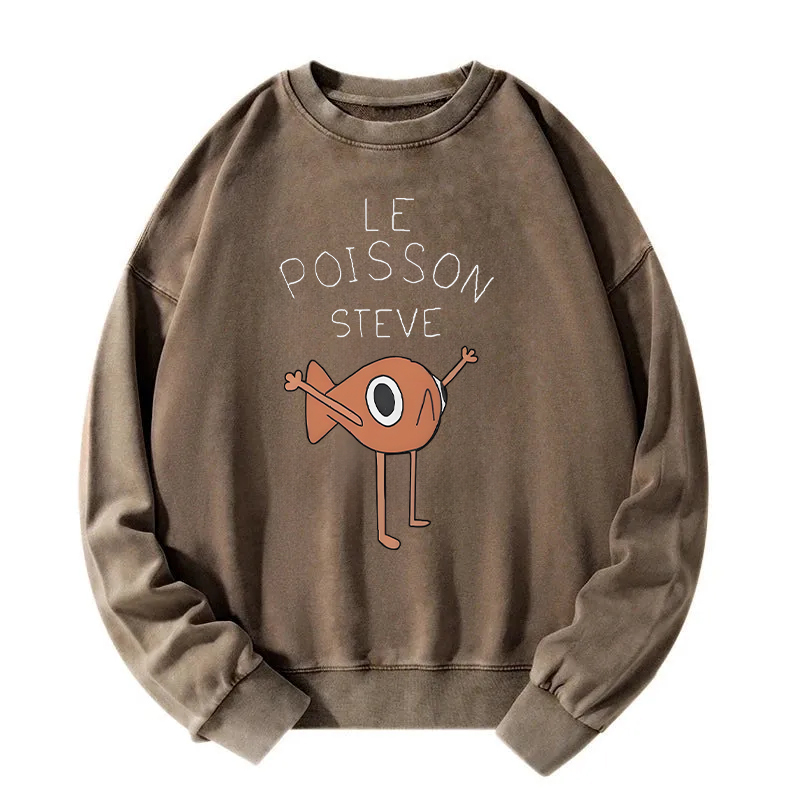 Le Poisson Steve Washed Sweatshirt