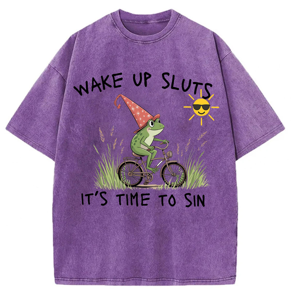 Tokyoviva Wake Up Sluts It's Time To Sin Washed T-shirt