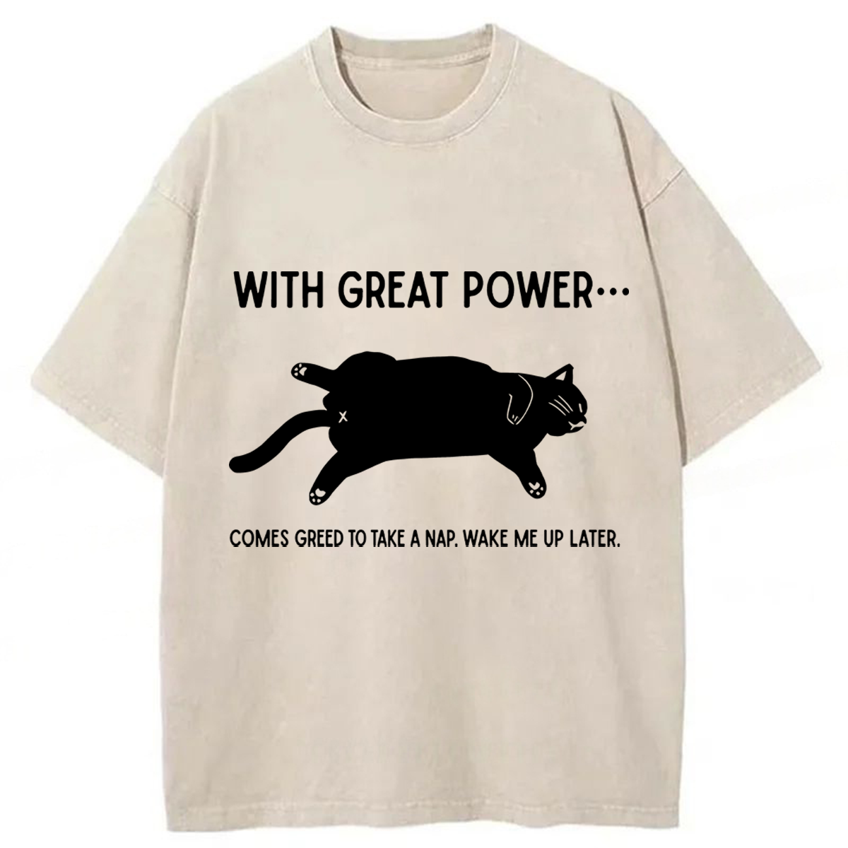 Tokyoviva The Cat Is Sleeping In Washed T-shirt