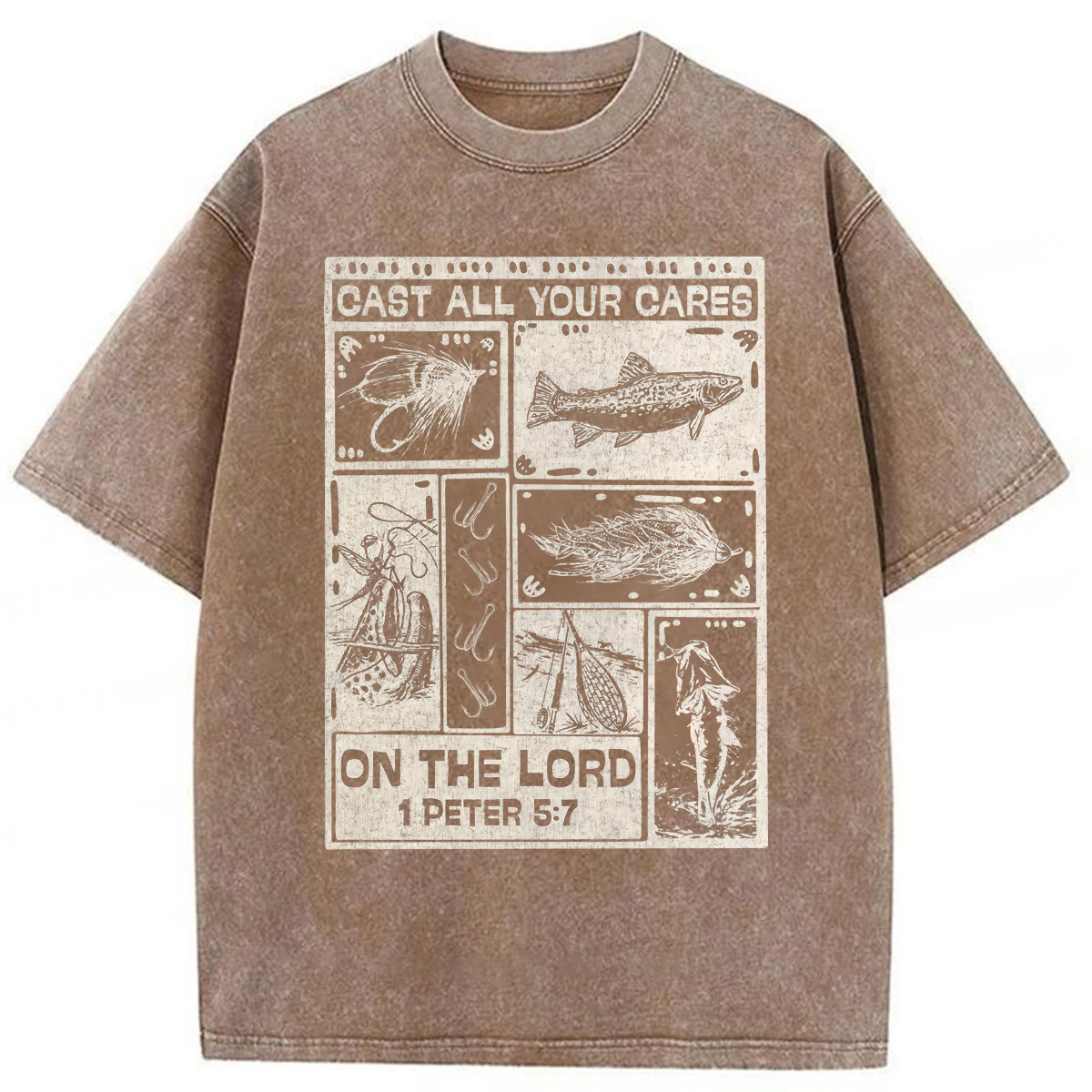 Tokyoviva Christian Fishing Washed T-shirt