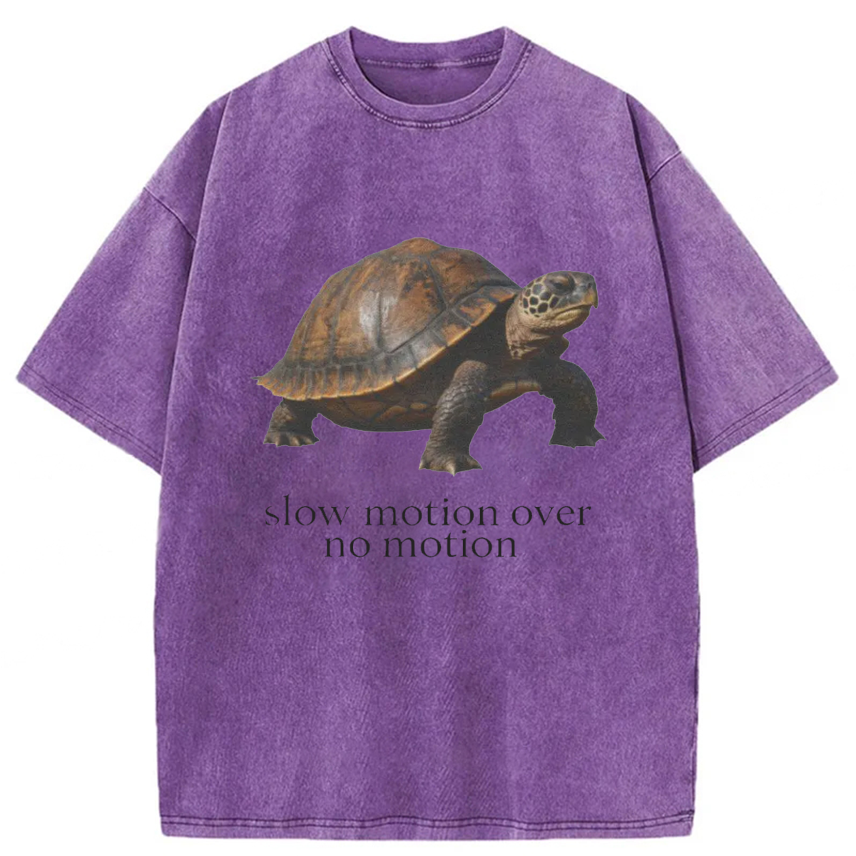 Tokyoviva Slow Motion Over No Motion Turtle Washed T-shirt