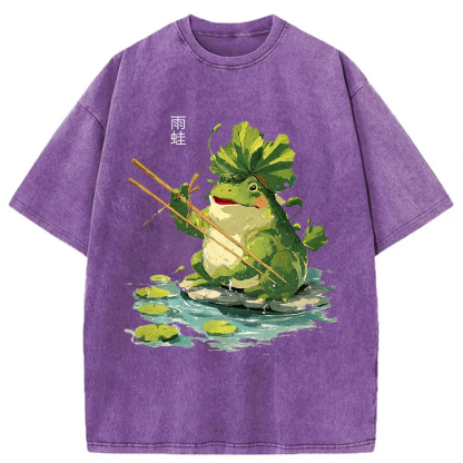 Tokyoviva Tree Frog Washed T-shirt