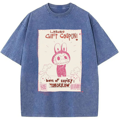 Vintage Labubu Graffiti Washed T-Shirt