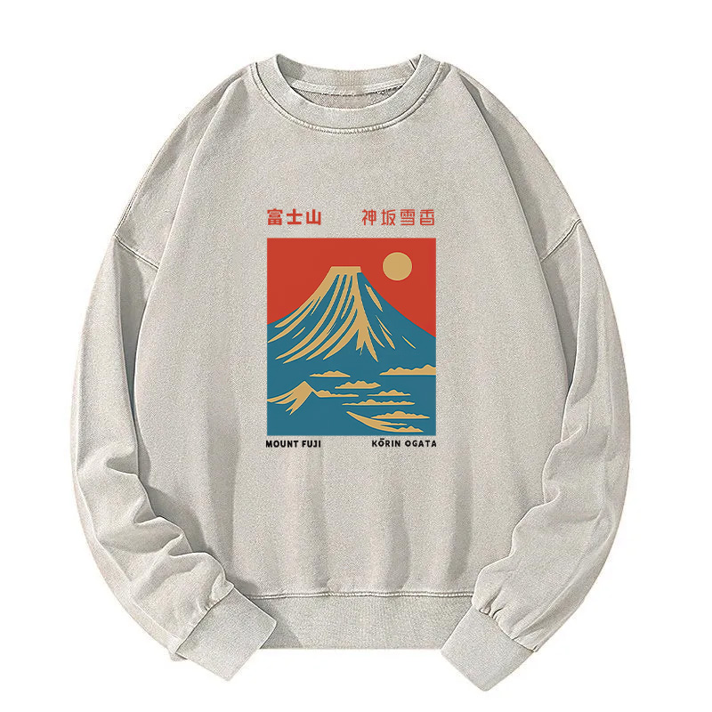 Mount Fuji Vintage Washed Sweatshirt