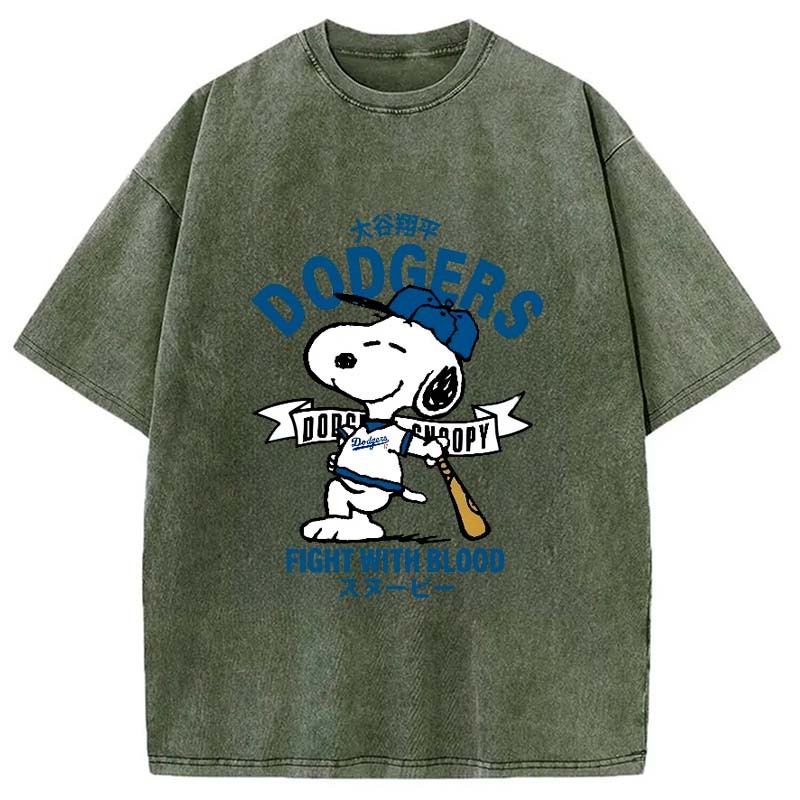 Dodgers Fight With Blood Washed T-Shirt