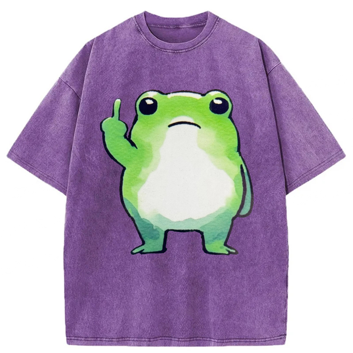 Tokyoviva Middle Finger Frog Washed T-shirt