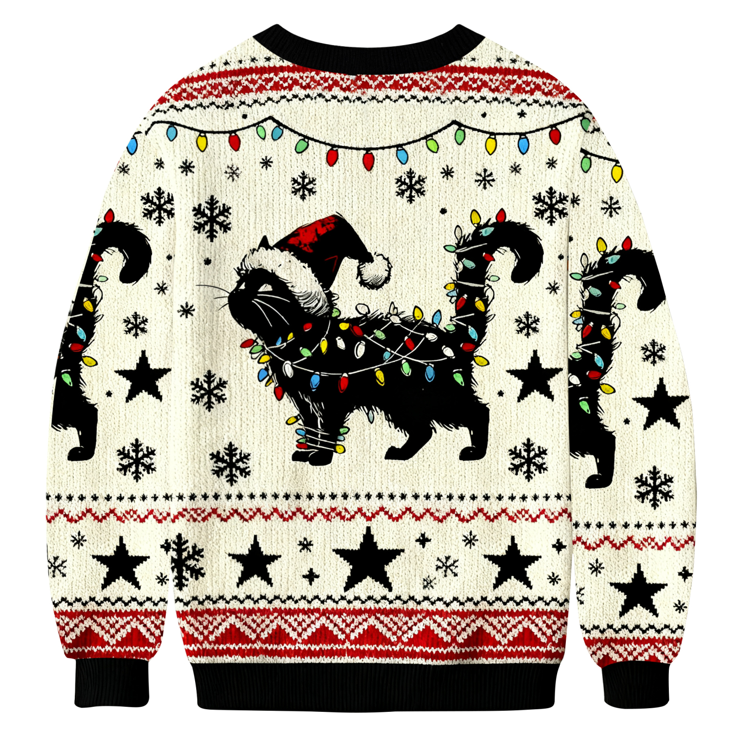 Funny Cute Cat Christmas Ugly Sweatshirt