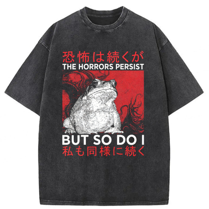 Tokyoviva The Horrors Frog Washed T-shirt