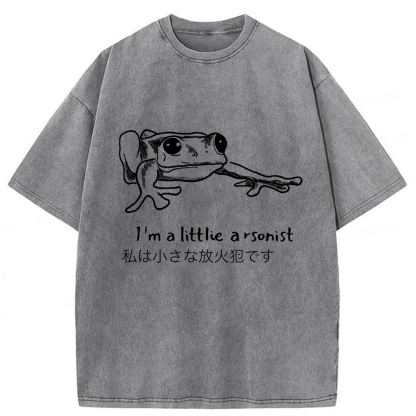 Tokyoviva I'm A Littlie Arsonist Washed T-Shirt