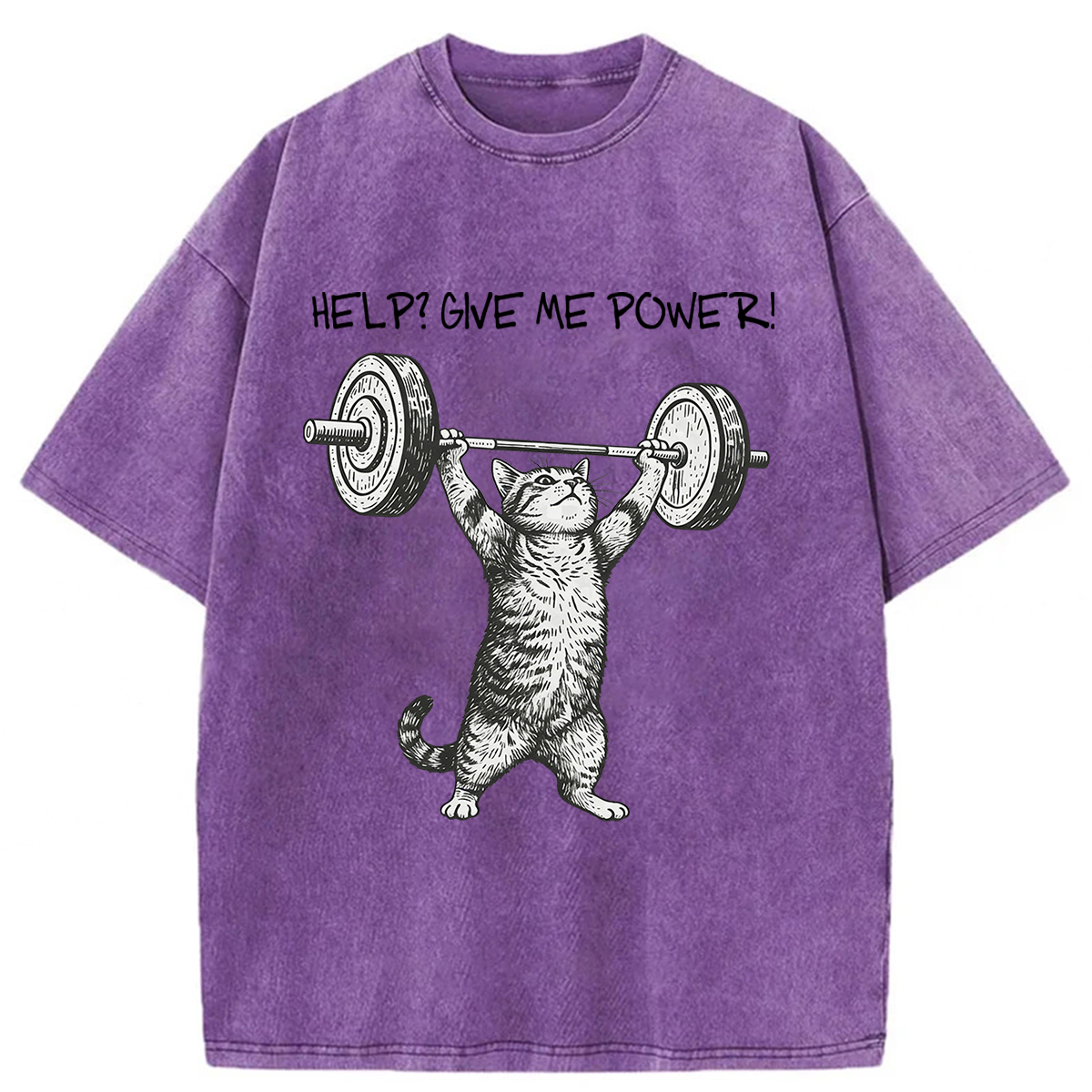 Tokyoviva Help Cat Washed T-shirt