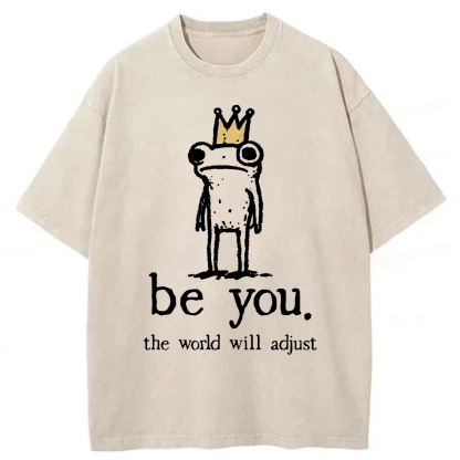 Tokyoviva Crown Frog Stays True To Self Washed T-shirt