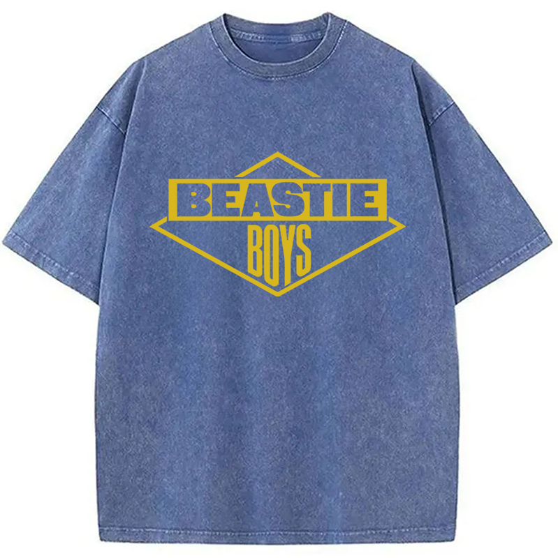 Vintage Black Logo Beastie Boys Hiphop Washed T-Shirt