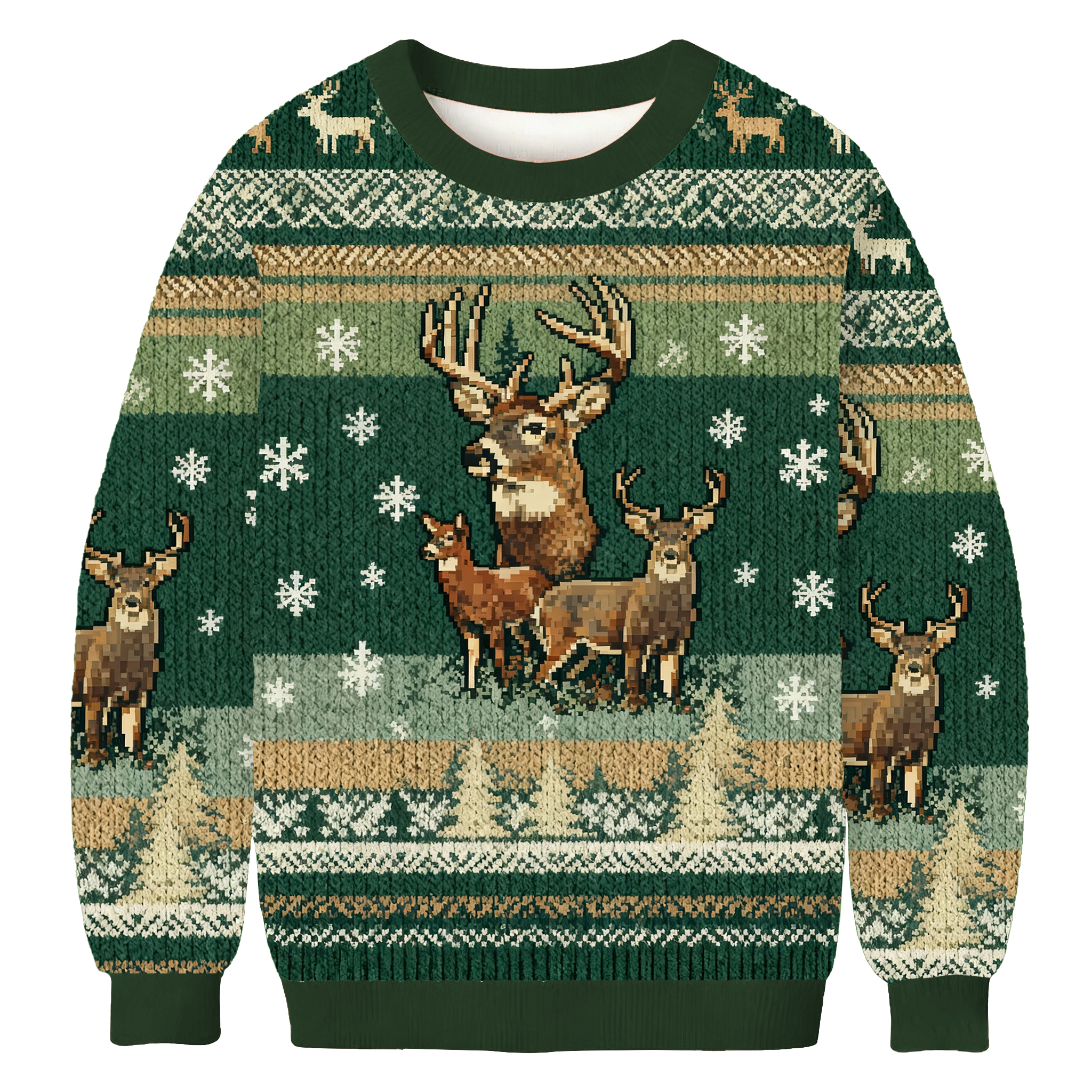 Funny Deer Forest Ugly Sweatshirt