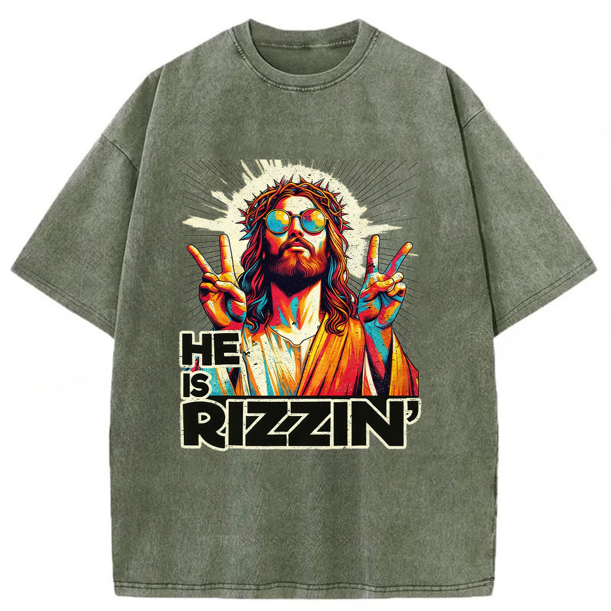 Tokyoviva He Is Rizzin Washed T-Shirt