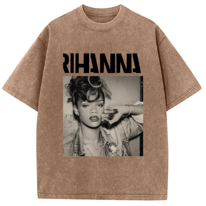Rihanna Badgal 90's Hip Hop Rap Washed T-Shirt