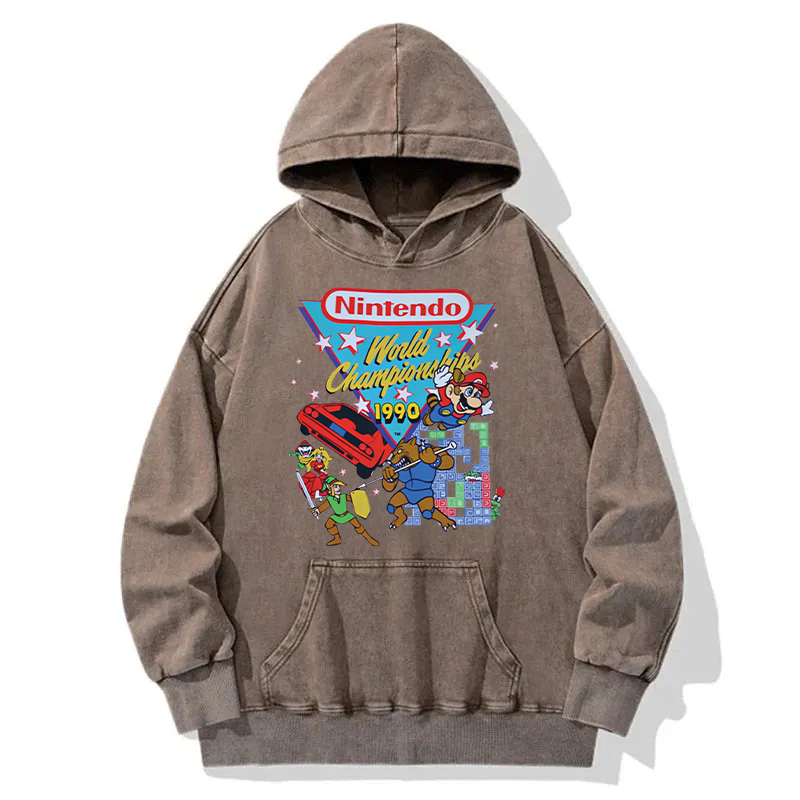 Nintendo 1990 World Championships Washed Hoodie