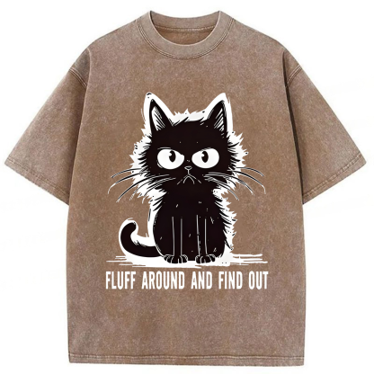 Tokyoviva Fluff Around And Find Out Washed T-shirt