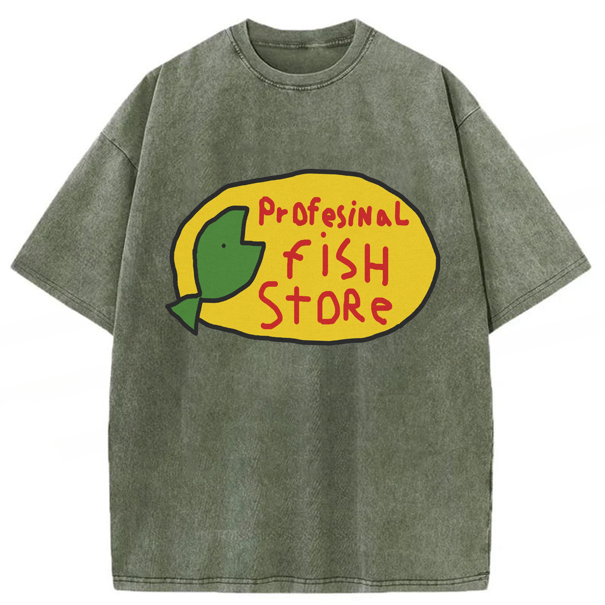 Tokyoviva Profesinal Fish Store Washed T-shirt