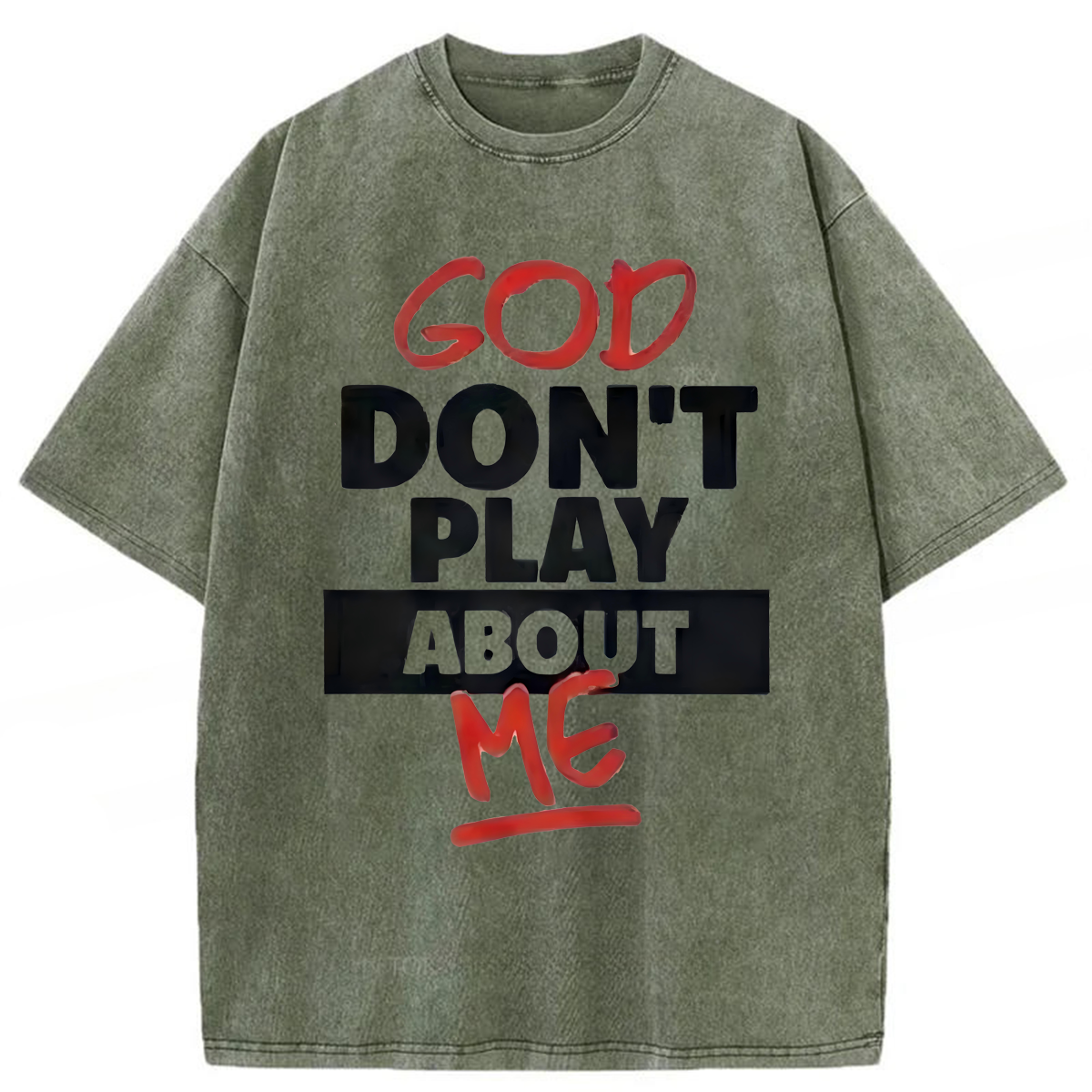 Tokyoviva God Don't Play About Me Washed T-shirt
