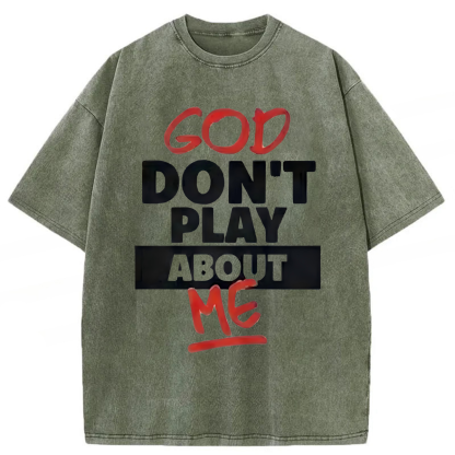 Tokyoviva God Don't Play About Me Washed T-shirt