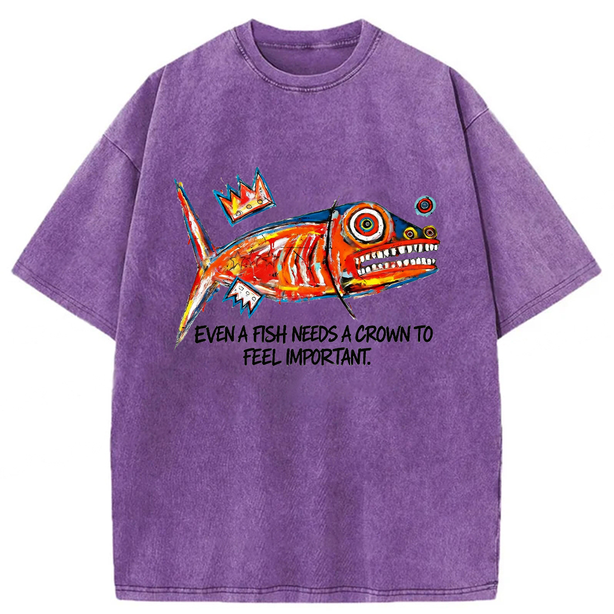 Tokyoviva Lone Fish King Washed T-shirt