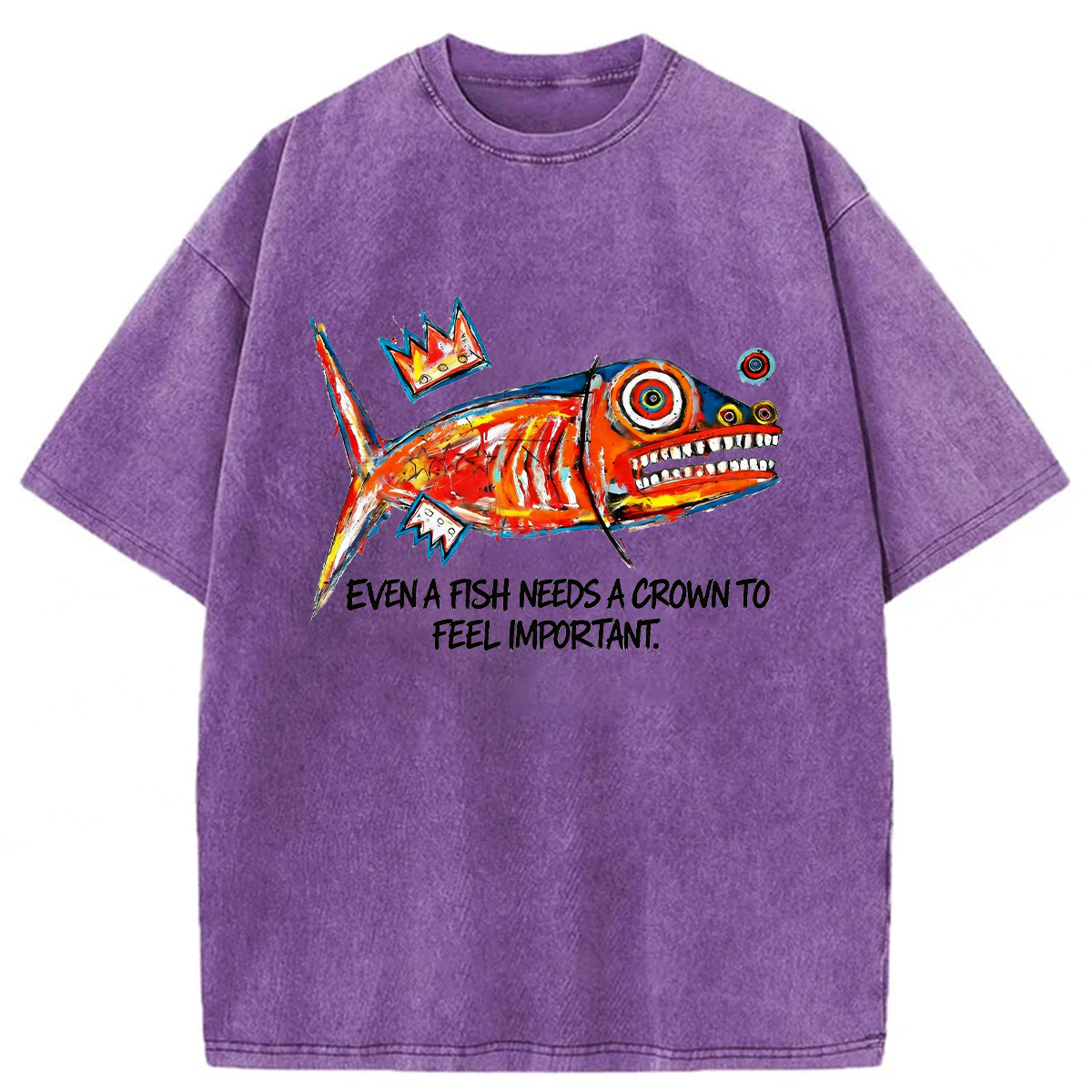 Tokyoviva Lone Fish King Washed T-shirt