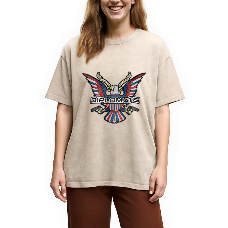 Retro Dipset Diplomats Logo Washed T-Shirt