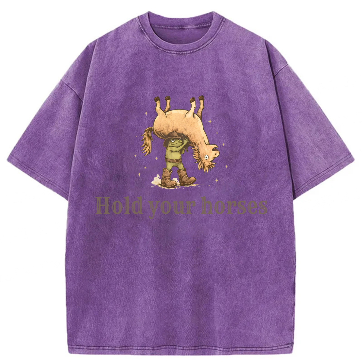 Tokyoviva Hold Your Horses Cowboy Frog Washed T-shirt