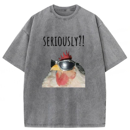 Tokyoviva Suspicion Cool Chicken Washed T-shirt