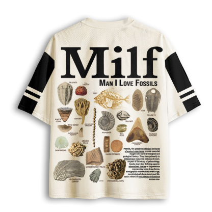 Baddiecat MILF Man I Love Fossils Mesh Jersey