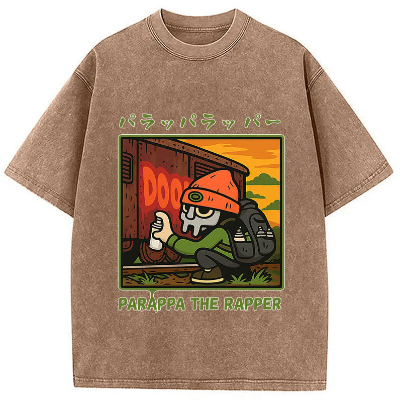 PaRappa the Rapper MF DOOM Washed T-Shirt