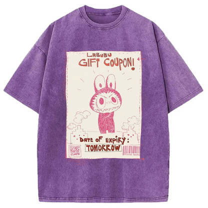 Vintage Labubu Graffiti Washed T-Shirt